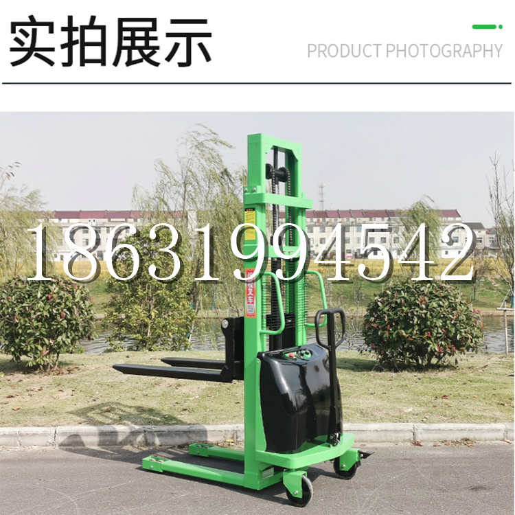 枣庄市电动叉车堆高车液压铲车电瓶1吨2吨站驾步行式小型全自动叉车